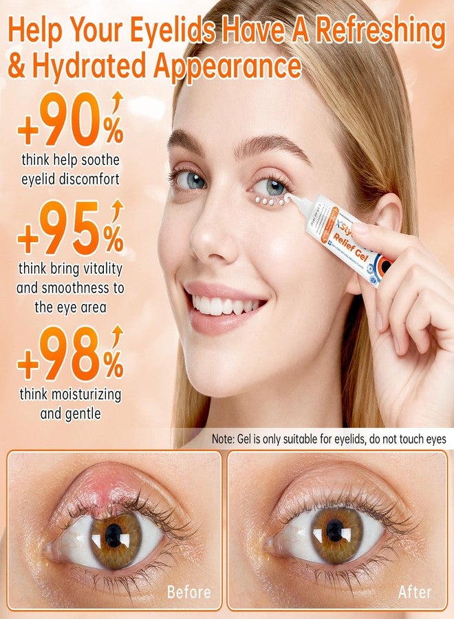 MIZEEYE Styes Eye Relief Gel For Blepharitis & Chalazion, Eye Cream With Avocado, Sea Buckthorn & Grape Seed Oils, Soothing Irritation, Puffiness, Dark Circles, Chalazion Remover, 40g/1.4 fl oz - Image 5